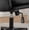 Black 617, variant on Adjustable Swivel Criss Cross Chair for Home Office, Wide Seat Vanity Chair with Corduroy Upholstery, Gray