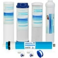 thumbnail image 1 of Geekpure Ensemble de Filtres de Remplacement Universel Compatible 5 Étapes pour Osmose Inverse avec Membrane de 100 GPD - 10 Pouces, 1 of 5
