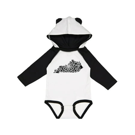 

Inktastic Kentucky Silhouette Mandala Gift Baby Boy or Baby Girl Long Sleeve Bodysuit