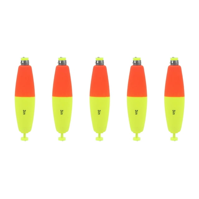 5 uds flotadores de pesca de espuma EVA flotadores de pesca flotadores de deriva portátiles delgados para agua dulce agua salada 3 pulgadas