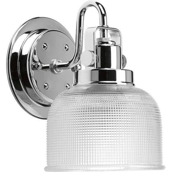 Progress Lighting P2989-15 Soporte de baño MED de 1-100 W, paquete de 1, cromo pulido