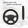 thumbnail image 5 of Goofa Gold Pinecone Merry Christmas Pattern Elastic Stretch Steering Wheel Cover,Universal 15 inch, Microfiber Breathable Ice Silk, Anti-Slip, Odorless, Easy Carry, 5 of 8