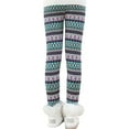 thumbnail image 3 of GYRATEDREAM 2-12T Girl Leggings Footless Fleece Lined Warm Winter Leggings Skinny Tights Stretchy Printing Full Length Legging Pants, 3 of 10