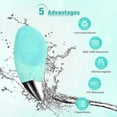 thumbnail image 3 of Sonic Facial Cleansing Brush, Electric Silicone Face Wash And Massager, Waterproof Silicone Face Wash, Rechargeable, 3 of 4