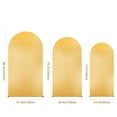 thumbnail image 2 of 6FT/6.6FT/7.2FT  Wedding Arch Stand Round Top and Half Moon, Backdrop Stand Arch Gold Colorful Elastic Shiny, Decorative Arches for Party, Wedding, Baby Shower, Banquet, 2 of 8