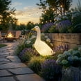 thumbnail image 7 of Union Products 23" Light Up Wild Goose Garden Statue, Seasonal Outfit Compatible, White, 7 of 7
