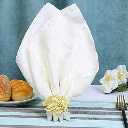 

Napkin Rings Napkin Rings Set of 12 Leaf Gold Napkins Wedding Christmas Napkin Rings Party Home Kitchen Dining Table
