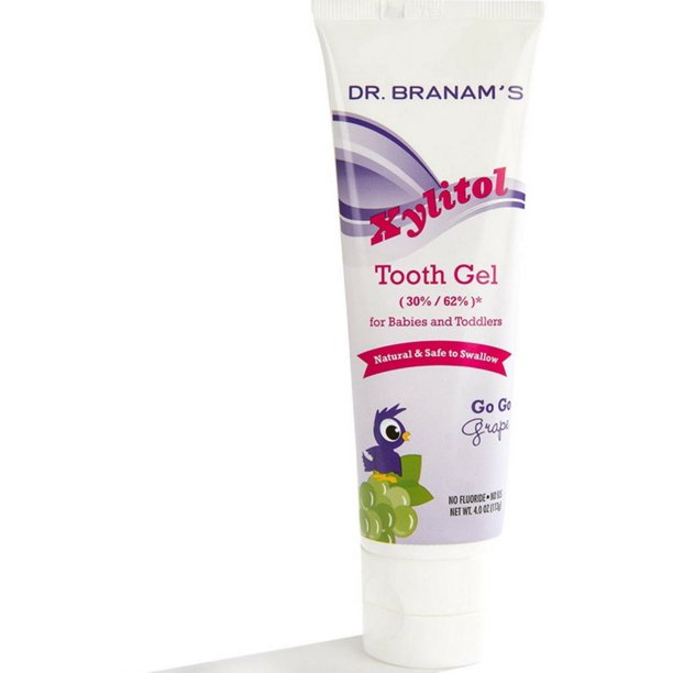 Branam Xylitol All Natural Tooth Gel for Babies and Toddlers Go Go