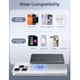 thumbnail image 5 of for Magsafe Portable Charger, [0.3" Ultra Slim] Magnetic ,[Alloy-Made] 5000mAh Wireless Portable Charger, USB C Battery Pack 18W Fast Charging for iPhone 17/16,Space Gray, 5 of 5