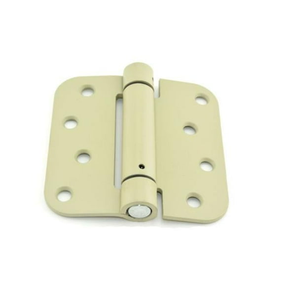 Hager 17524P 4" x 4" 5/8" Radius Corner Steel Full Mortise Residential Spring Hinge Prime Coat Finish