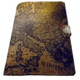 thumbnail image 2 of PKQWTM compass gold color old map with coins Book Cover Book Protector Book Sleeve Book Pouch Book Bag 6x9 inch, 2 of 4