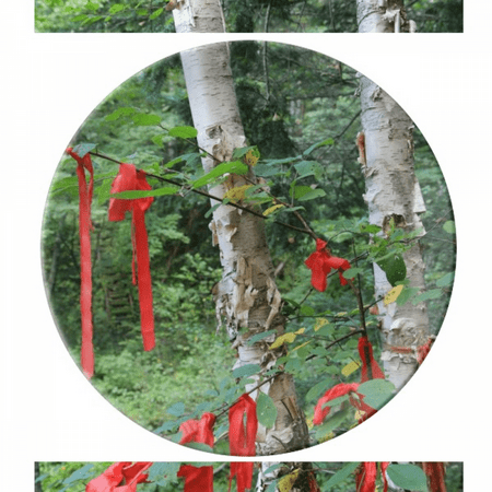 

Branch Red Wishing Rope Plate Decorative Porcelain Salver Tableware Dinner Dish