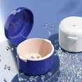 thumbnail image 5 of 2 pcs Denture Storage Box Denture Cleaner Container Denture Retainer Case Portable Double Layer Hollow Drain Braces Box, 5 of 5
