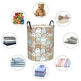 thumbnail image 6 of Daiia Lovely Bear Round Laundry Basket with Handles Thickened Waterproof Circular hamper,Dirty Clothes Storage Basket for Bedroom,Bathroom,College Dorm-Small, 6 of 8