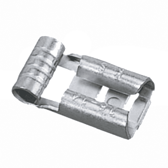 Ideal 83-9401 Non-Insulated Female Flag Disconnect, 16-14 AWG, .250"