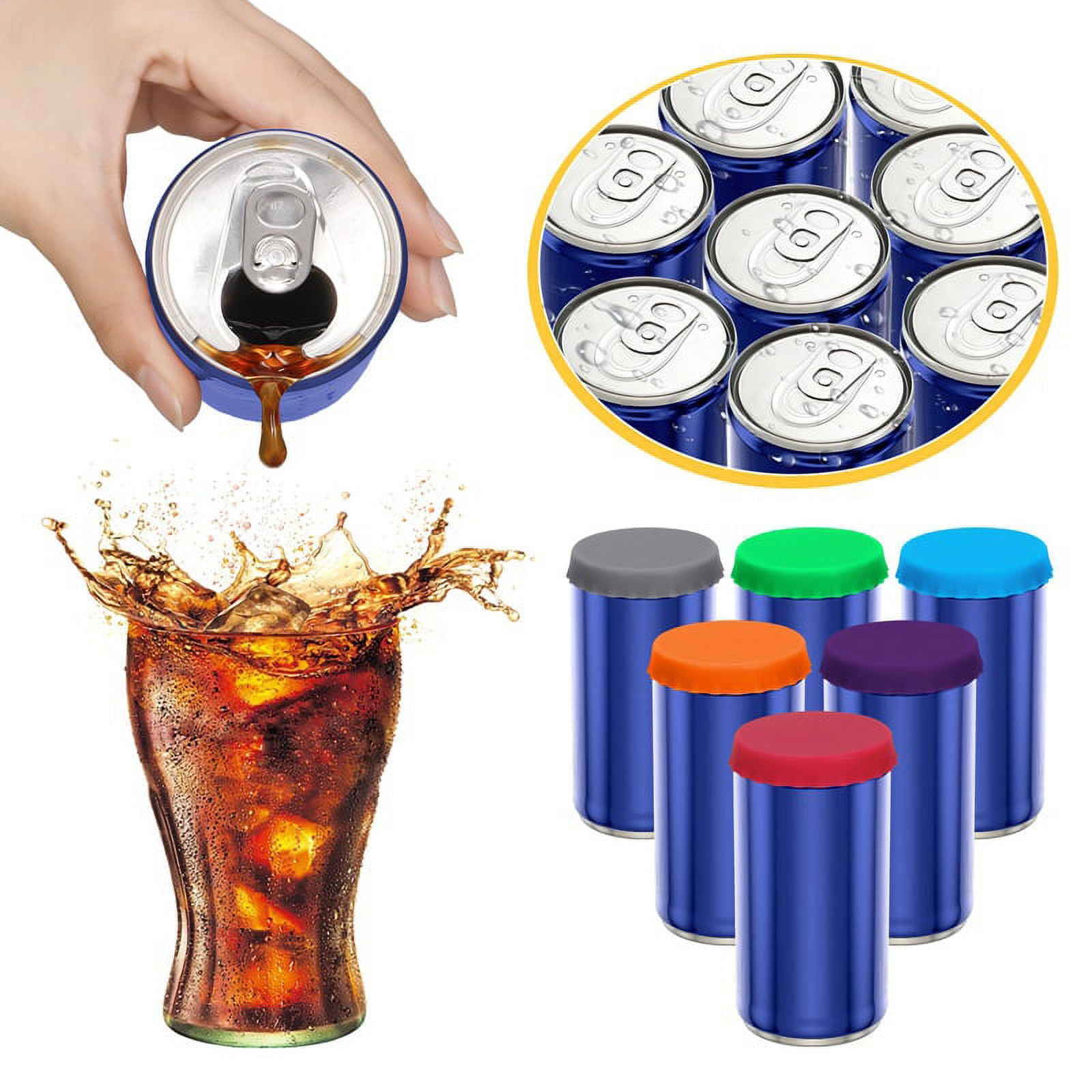 JUNDALIE Silicone Soda Can Cover Lids 12 Pcs Reusable Multicolored 1b6cb9b4 707b 4182 9135 9c22f150fbb5.e5e023337c70a691edd462c66299cdcc