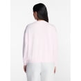 thumbnail image 3 of Halloween and Fall Women's French Terry Knit Lounge Sleep Top with Long Sleeves, Sizes XS-3X, 3 of 5