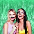 thumbnail image 4 of 1 Pack green Backdrop Birthday Decorations Foil Curtain Bachelorette Party Decor green Decor Party Streamers Groovy Birthday Decorations Backdrop, 4 of 4