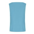thumbnail image 3 of Sleeveless V Neck Tank Tops for Women Slim Fit Solid Color Summer 2026 Loungewear Tops Casual Shirts Blue XL, 3 of 4