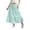 Light Blue, variant on Umfun Girl's Textured Tiered Maxi Skirt with Drawstring Waist - Flowy Lightweight Long Skirt for Beach Vacation & Summer Travel Outings