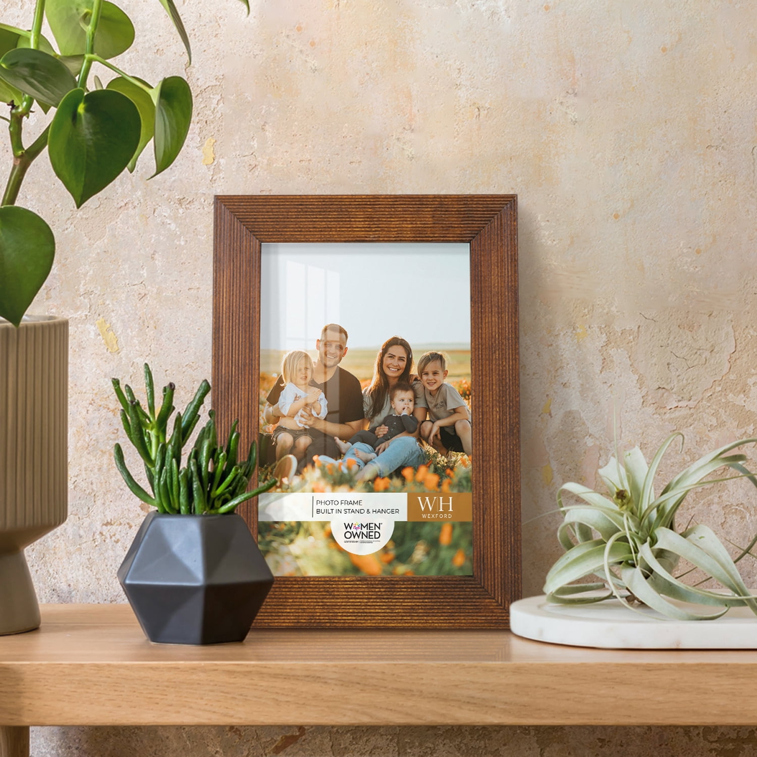 Traditional Walnut Tone Picture Frame, 4 x 6