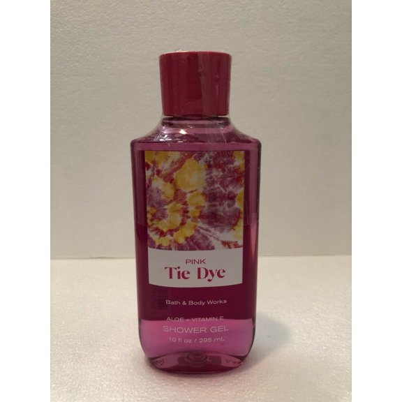Bath and Body Works Shower Gel Body Wash 10 oz Shower Gel Pink Tie Dye