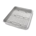 thumbnail image 2 of USA Pan Bakeware Quarter Sheet Pan with Baking/ Cooling Rack, Nonstick, Aluminized Steel, 2 of 2