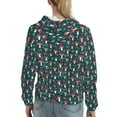 thumbnail image 7 of Uemuo Amanita Mushroom Pattern Women's Hoodie with Eye-catching Drawstrings- Casual Pullover Hoodie with Kangaroo Pocket, Stylish Hooded Sweatshirt-Large, 7 of 7