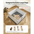 thumbnail image 2 of VEVOR Dogs Whelping Box, 60 x 60 x 24 inch,Plastic PVC Puppies Playpen with Height Adjustable Door and Washable Pee Pad,Anti-Deformation Indoor Puppy Play Pen for Extra Large Breed Dogs,Milk White, 2 of 9