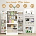 thumbnail image 6 of Costway 47.5" kitchen Pantry Cabinet with Doors Adjustable Shelves Anti-toppling Devices, 6 of 10