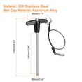 thumbnail image 2 of Unique Bargains T Handle Lock Pins, 15/64' Pin Dia. 3-15/16' Usage Length Stainless Steel Push-Button Quick Release Pin, 2 of 5