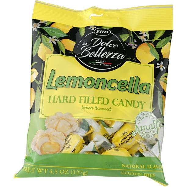Fida Hard Filled Italian Candy, Lemoncella, 4.5 Ounce (Pack of 12