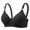 Black BKL, variant on YLOMAY Woman's Bra Underwear for Women Adjustable Straps No Underwire Bras Solid Color Thin Brassiere Loose Daily Wear Black 40/90B