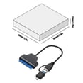 thumbnail image 3 of Adaptador Adaptador USB a SATA 20/50CM USB3.0 Cable convertidor SATA para portátil SSD de 2,5 pulgadas, 3 of 5