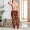 thumbnail image 5 of Uemuo Autumn Forest3 Pattern Men's Wide Leg Palazzo Lounge Pants with Pockets Light Weight Loose Comfy Casual Pajama Pants-Small, 5 of 9