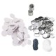 thumbnail image 2 of 100 juegos de piezas de botones redondos de espejo de 58mm, bricolaje, hojalata en blanco a prueba de herrumbre, suministros para hacer botones para manualidades, 2 of 5