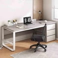 thumbnail image 3 of Mobile Study Table Office Desks Computer Modern Meeting Bedroom Office Desks Student Wooden Scrivania Con Cassetti Furnitures My Lux Decor Round, 3 of 30