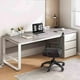 thumbnail image 3 of Mobile Study Table Office Desks Computer Modern Meeting Bedroom Office Desks Student Wooden Scrivania Con Cassetti Furnitures My Lux Decor Round, 3 of 30