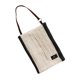 thumbnail image 4 of Bolsa de pañuelos tejida para colgar, organizador, caja de pañuelos de escritorio para acampar, baño y hogar Borde negro beige, 4 of 8