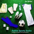 thumbnail image 4 of Lian LifeStyle Boy and Girl 2 Pairs Exceptional Knee High Sports Socks XL002 Size XS/S, 4 of 5