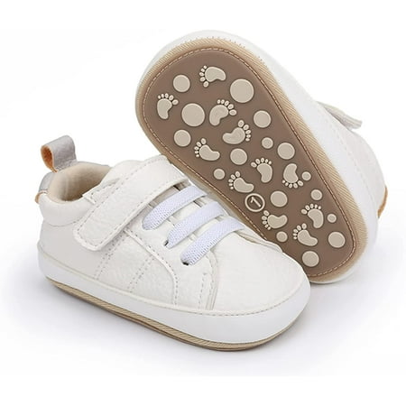 

QWZNDZGR Baby Boys Girls Sneakers Anti-Slip Oxford Loafer Flats Infant Toddler PU Leather Soft Sole Baby Shoes