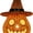 04-jack, variant on Wicker Pumpkin Lamp Halloween Decorations, Black Woven Bat Rattan Lantern Pumpkin Candle Holder Black Woven Bat with Witch Hat Shape Lid