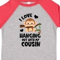thumbnail image 4 of Inktastic Monkey I Love Hanging out with My Cousin Boys or Girls Toddler T-Shirt, 4 of 5