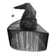 thumbnail image 1 of Sombreros de bruja Salvador para disfraz de Halloween Negro B, 1 of 9