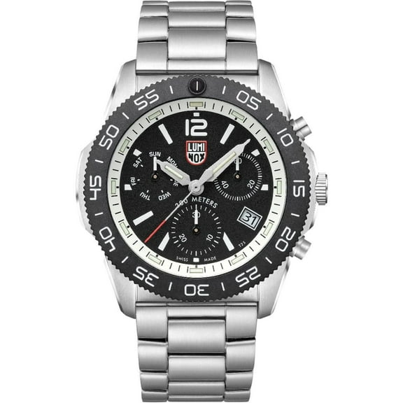 Luminox Pacific Diver Chronograph Stainless Steel Black Dial Quartz XS.3141.M 200M Men's Watch