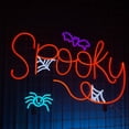 thumbnail image 2 of Glowneon Spooky Neon Signs, Halloween Party Wall Art LED Light Decor, 2 of 4