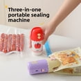 thumbnail image 4 of TL New Mini Portable Sealing Machine 3-in-1 Vacuum Sealer Household Food Packaging Fresh-keeping Bag Compression Sealing Machine, 4 of 9