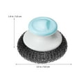 thumbnail image 2 of LOLIPPYY 3-Pack Kitchen Dish Scrubbers for Easy and Effective Dish Cleaning, Plastic Handles, Multipurpose Use, 2 of 7