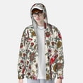 thumbnail image 4 of Kll Dark Enchanted Flowers And Birds Print Men'S Women’s Upf 50+ Sun Protection Outdoor Hoodie Jacket Long Sleeve Fishing Hiking Performance Shirt- X-Large, 4 of 8