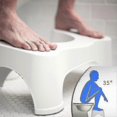 thumbnail image 1 of Squatting Toilet Stool 9 Inch Non-slip Bathroom Step Up Stool Relieves Constipation Bloating | Aligns The Colon For Faster Easier Relief--, 1 of 5